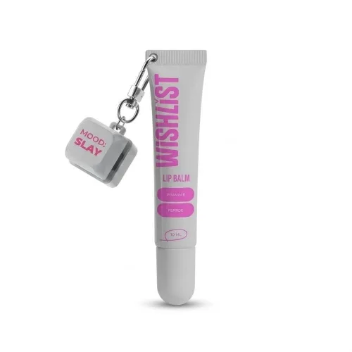Бальзам-блиск для губ + брелок MOOD: SLAY 10 мл Wishlist crystal sorbet lip gloss balm + mood: slay