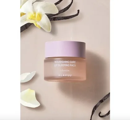 KLAVUU Nourishing Care Lip Sleeping Pack – живильна маска для губ Vanilla (ваніль)