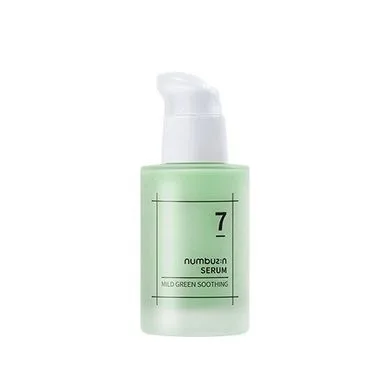 Numbuzin No.7 Mild Green Soothing Serum – заспокійлива сироватка для чутливої і проблемної шкіри 50 мл