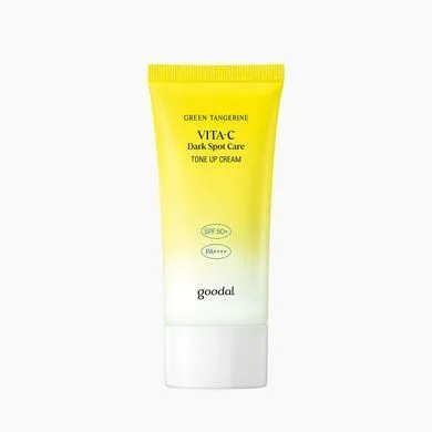 Goodal Green Tangerine Vita C Dark Spot Tone Up Cream – сонцезахисний крем SPF50+ PA++++ з тон-ап ефектом