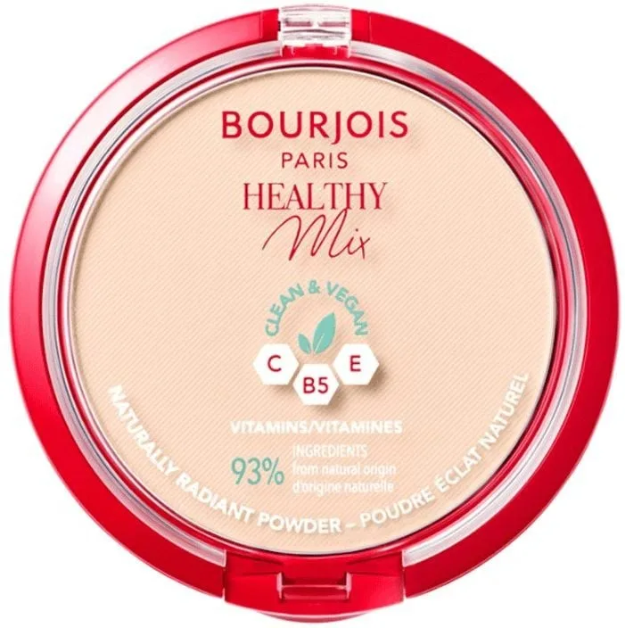 Компактна пудра Bourjois Healthy Mix вітамінна Clean&Vegan №001 Ivory 10 г