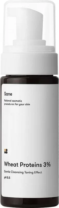 Пінка для вмивання Sane Cleansing Foam Wheat Proteins 3% з протеїнами пшениці 3%, 150 мл