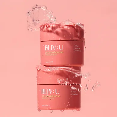 BLIV:U Collagen Bouncing Firming Cream – крем для обличчя з колагеном і пептидами 80 мл