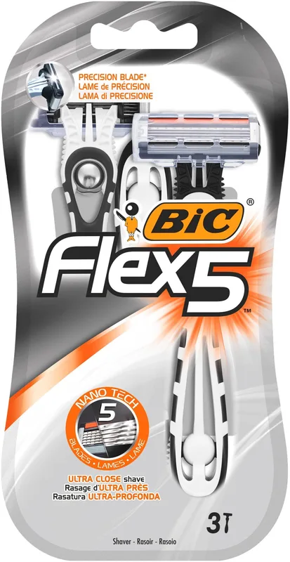 Станок одноразовий Bic Flex 3шт, 5 лез