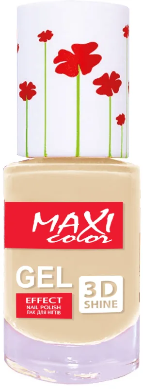 MAXI лак для нігтів гель ефект Color Hot Summer №02 Ціннвальдітовий, 10мл