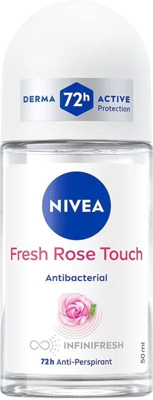 Антиперспірант жіночий NIVEA свіжий дотик троянди кульковий 50 мл