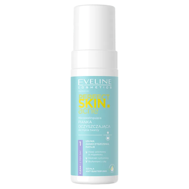 Пінка-пілінг для вмивання Eveline Perfect skin acne 150 мл