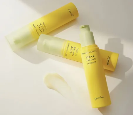 GOODAL Green Tangerine Vita C Dark Circle Eye Cream – освітлювальний крем під очі з вітаміном С 30 мл
