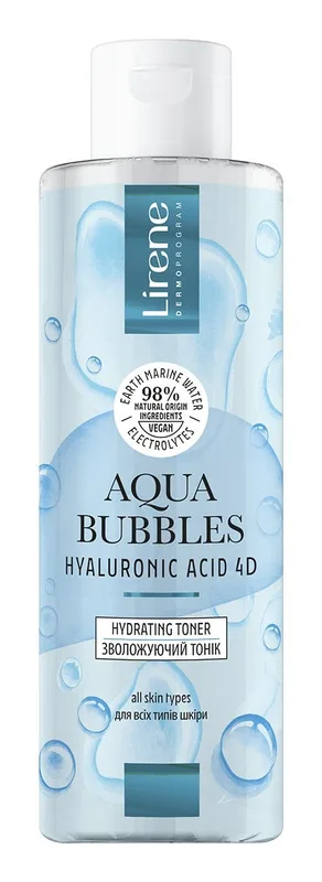 Тонік для обличчя Lirene Aqua Bubbles Зволожувальний 200 мл