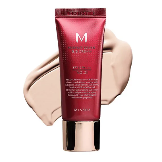 Missha Perfect Cover BB Cream – міні BB крем SPF42 PA+++ 21 Light Beige 20 мл