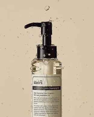 Dear Klairs Gentle Black Fresh Cleansing Oil – гідрофільна олія без запаху 150 мл