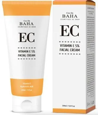 Cos De Baha EC120 Vitamin E 5% Facial Cream – зволожуючий крем для обличчя 120 мл