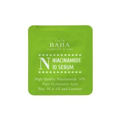 Cos De Baha 10% Niacinamide Serum with Zinc 1% – протизапальна сироватка для жирної шкіри пробник