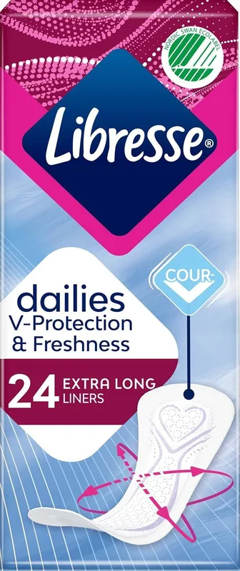 Щоденні прокладки Libresse Dailies Fresh extra long подовжені 24 шт.