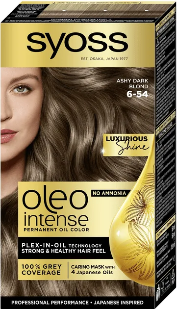 Фарба для волосся SYOSS Oleo Intense 6-54 без аміаку Холодний Темно-Русявий