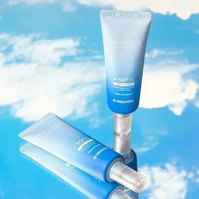 Medi-Peel Aqua Mooltox Water-Fit Sun Serum – крем сонцезахисний для інтенсивного зволоження 50 мл
