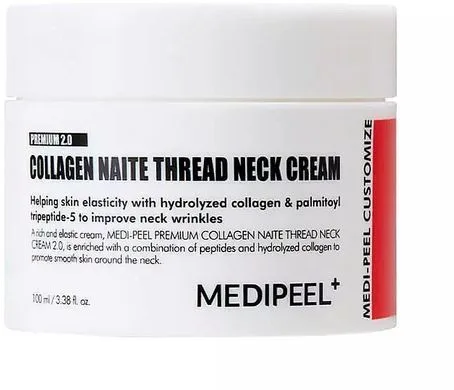 Medi-Peel Premium 2.0 Collagen Naite Thread Neck Cream – крем для шиї антивіковий з пептидним комплексом 100 мл