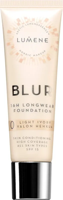 Стійка тональна основа Lumene BLUR SPF 15, 0 Light Ivory 30 мл