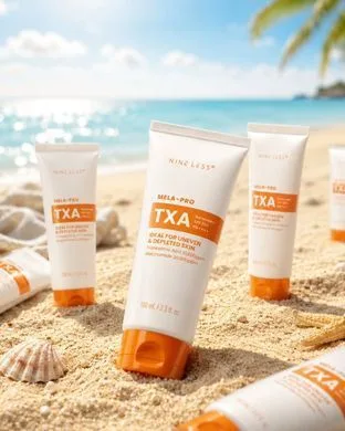 Nine Less MELA-PRO Tranexamic Acid Sun Screen – освітлювальний сонцезахисний крем SPF 50+ PA++++ 100 мл