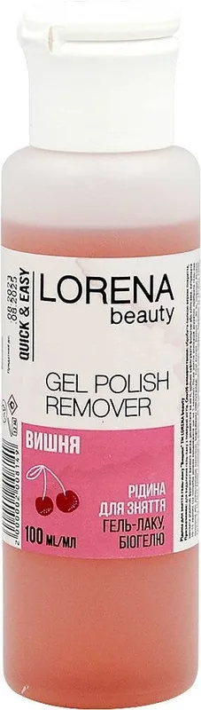 Рідина для зняття гель-лаку LORENA beauty Вишня, 100 мл