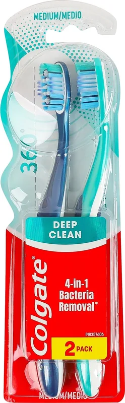 Зубна щітка Colgate 360 Суперчистота всієї ротової порожнини 2 шт.