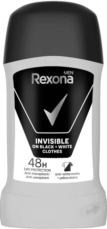 Дезодорант стік Rexona Invisible Black & White 50 мл