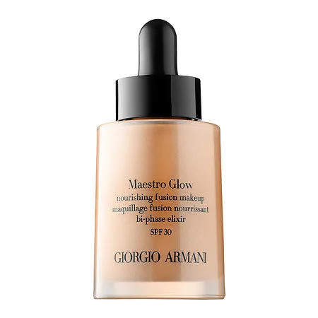 Тональный флюид Giorgio Armani Glow Nourishing Fusion Makeup Bi-Phase Elixir SPF30