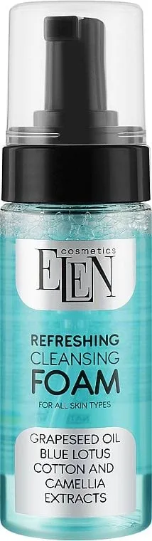 Освіжаюча пінка для вмивання Elen Cosmetics для всіх типів шкіри 150 мл