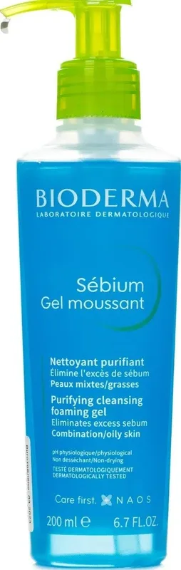 Гель для вмивання BIODERMA gel moussant Sebium очищувальний 200 мл