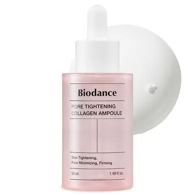 Biodance Pore Tightening Collagen Ampoule – сироватка для пружності шкіри з колагеном і пептидами 50 мл