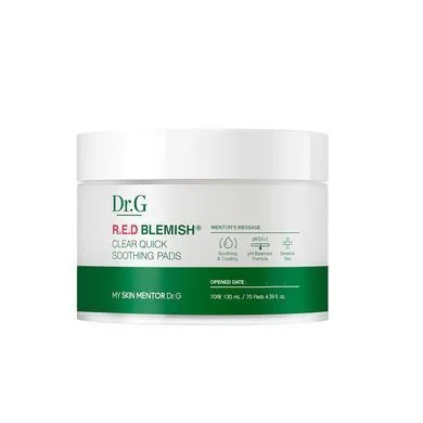 Dr.G R.E.D Blemish Clear Soothing Pads – тонер-пади з центеллою для проблемної шкіри 70 шт