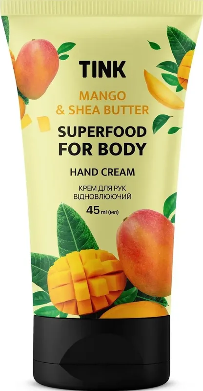 Крем для рук Tink Superfood for body відновлюючий з екстрактом Манго 45 мл