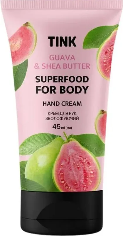 Крем для рук Tink Superfood for body зволожуючий з екстрактом Гуави 45 мл