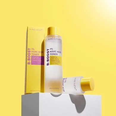 Nine Less B-Boost 1% Kojic Acid Toner – освітлювальнй тонер з койєвою кислотою 1% 200 мл