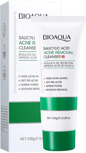 Пінка для вмивання Bioaqua Salicylic Acid Acne Removal Cleanser з саліциловою кислотою 100 г