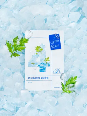 Numbuzin No.4 Icy Soothing Sheet Mask – охолоджуюча та пом'якшуюча маска 1 шт.