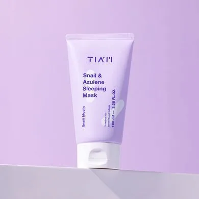 TIA'M Snail & Azulene Sleeping Mask – нічна маска з муцином равлика та азуленом 100 мл в тубі (оновлена)