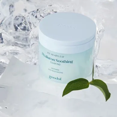 Goodal Heartleaf Hyaluron Soothing Clear Pad – зволожуючі та пом'якшуючі тонер-пади 70 шт. (термін придатності до 17.03.2027)