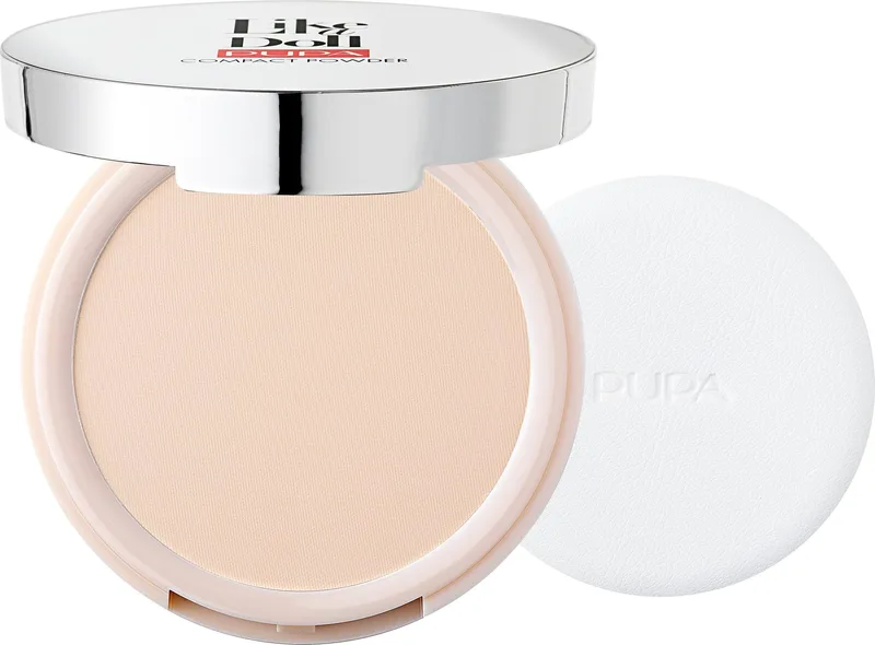 Пудра для обличчя Pupa Like a Doll Compact Powder SPF 15 компактна відтінок 01 Porcelain 10 г