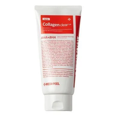 Medi-Peel Red Lacto Collagen Clear 2.0 – пінка для вмивання з лактобактеріями і колагеном 300 мл