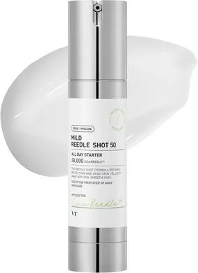 VT COSMETICS Mild VT Reedle shot 50 – сироватка-бустер для покращення текстури шкіри (м'яка версія)