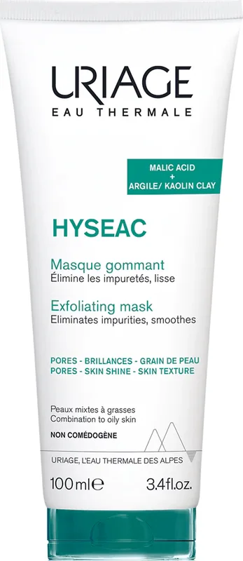 Маска-ексфоліант для обличчя Uriage Hyseac глибоке очищення 100 мл