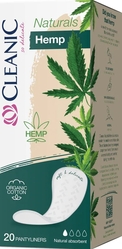 Прокладки щоденнi Cleanic Naturals Hemp 20 шт.