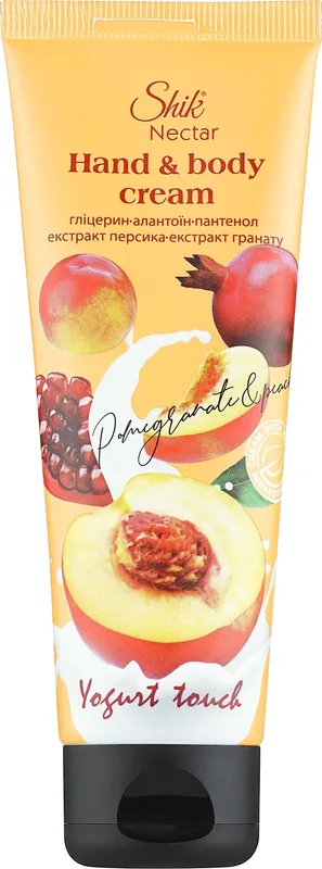 Крем для рук Shik Nectar Yogurt touch персик та гранат 75 мл