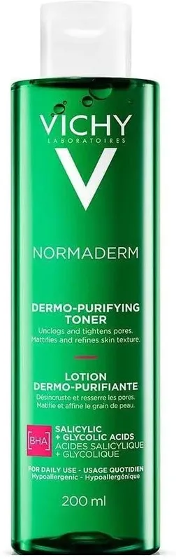 Тонік для обличчя VICHY Normaderm для звуження пор 200 мл