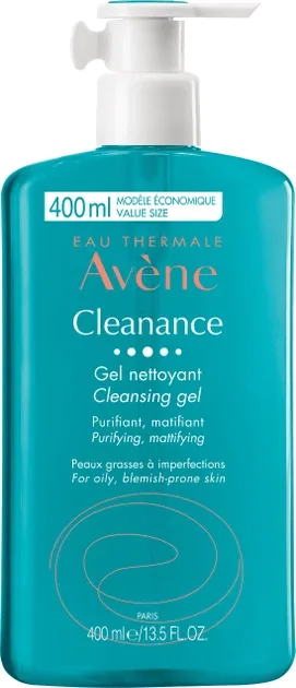 Гель для обличчя і тіла AVENE Cleanance для жирної та проблемної шкіри 400 мл