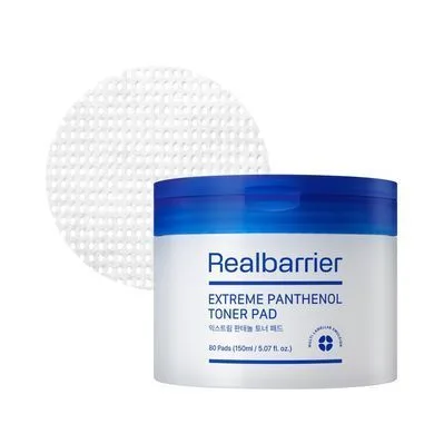 Real Barrier Extreme Panthenol Toner Pad – тонер-педи зволожувальні з пантенолом 80 шт