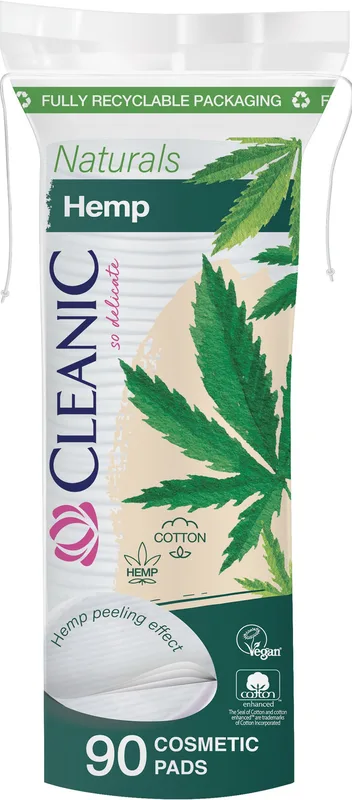 Ватні диски Cleanic Naturals Hemp 90 шт.