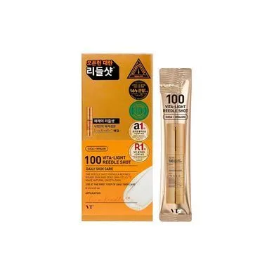 VT Cosmetics Vita-Light Reedle Shot 100 Stick 2ml (10ea) – набір стіків із сироваткою зі спікулами (100) та ніацинамідом 10 шт. 10 шт