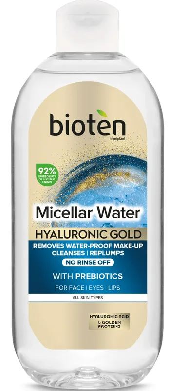 Міцелярна вода для обличчя Bioten Hyaluronic Gold 400 мл